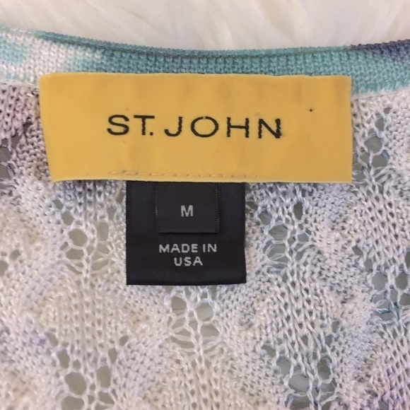 ST John yellow label Knit Top sz M - Picture 5 of 8